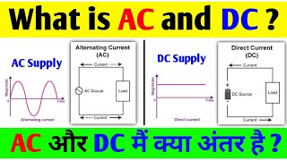 AC and DC current  Difference between AC and DC in Hindi What is AC and DC full Explained in Hindi [upl. by Emlynn]