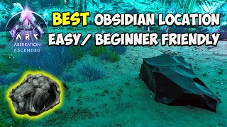 EASY Obsidian Locations on Aberration in ARK Ascended ASA [upl. by Oenire554]