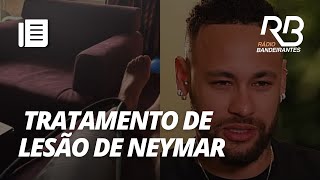 Neymar faz tratamento de lesão em cruzeiro [upl. by Clymer]