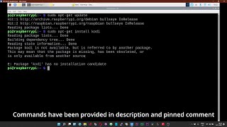 Fix Bullseye Raspberry Pi OS kodi No Installation candidate found Issue [upl. by Klepac963]