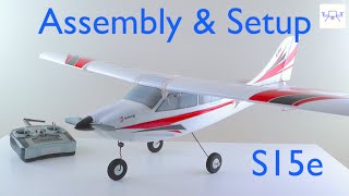 E Flite Apprentice S15e Unboxing Part 2 Assembly Setup Binding and Mod [upl. by Swartz]