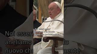 papafrancesco  quotPoveri noi se smettiamo di sognarequot shorts [upl. by Atinehc]