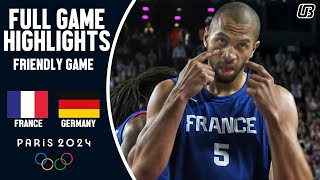 GERMANY VS FRANCE  Basketball Friendly Game for Paris Olympics  Full Highlights  July 8 2024 [upl. by Abad]