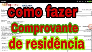 Como fazer comprovante de residência [upl. by Philan]