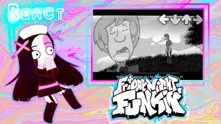 FNF react Friday Night Funkin VS Shaggys Thoughts Mod  Zoinks Song Hard Alone [upl. by Cressi716]