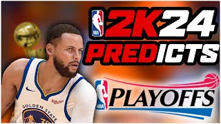 NBA 2K24 PREDICTS THE 2024 PLAYOFFS [upl. by Etteyafal367]