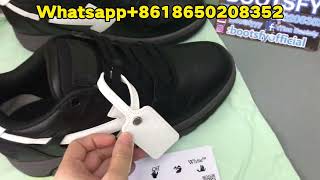 Review OFF WHITE Out Of Office OOO Low Tops Black Grey White SS22 Sneakers from BOOTSFY [upl. by Trenna]