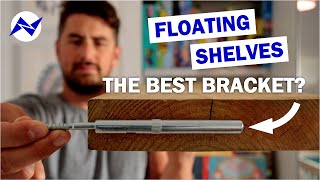 Easy DIY Floating Shelves  The Best Floating Shelf Bracket [upl. by Inkster]