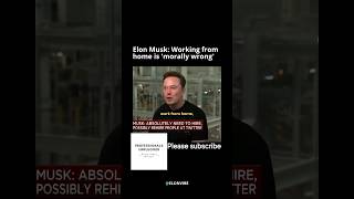 Elon Musk on work from home elonmusk elonmuskmotivationalspeech elonmuskinterview trending [upl. by Britte563]