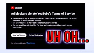 YouTube Is BANNING Ad Blockers why [upl. by Bianka]