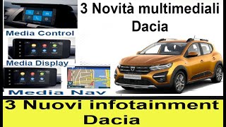 3 Nuovi Sistemi Multimediali Dacia infotainment [upl. by Sayles]