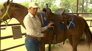 How to Saddle a Horse Western Style [upl. by Finlay]