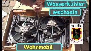 Wohnmobil Kühler Wasserkühler leckt was nun  tauschen erneuern reparieren [upl. by Tenenbaum]