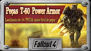 Fallout 4  Localização de 04 Peças da Power Armor T60 [upl. by Atiuqram338]