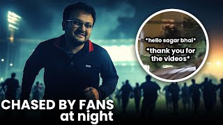 Sagar Shah Caught By Fans In The Dark Night [upl. by Nnyltiak654]