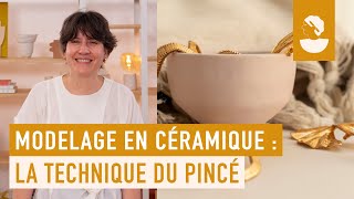 Modelage en céramique  la technique du pincée [upl. by Matthaus8]