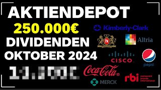 Mein DividendenEinkommen im Monat Oktober 2024 [upl. by Fitzsimmons]