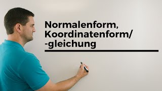 Normalenform Koordinatenformgleichung Ebenen Übersicht Vektorgeometrie  Mathe by Daniel Jung [upl. by Renick]