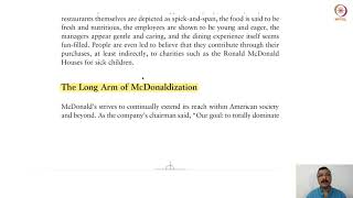 McDonaldization thesis by George Ritzer [upl. by Eldnek]