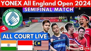 🔴LIVE  Semifinal Match  Yonex All England Open Badminton championships 2024 [upl. by Asus797]