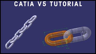 CATIA V5 Tutorial 33  Chain  Beginner [upl. by Middle696]