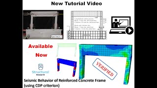 ABAQUS Video TutorialSeismic Behavior of Reinforced Concrete Frame using CDP criterion [upl. by Akcirderf]