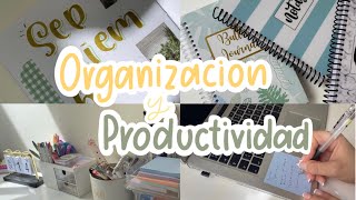 ¿Cómo ser MÁS ORGANIZADO Tips para ser productivo y organizado 📚✏️ [upl. by Yelsehc]