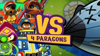 BTD6 Vortex Boss Event vs 4 Paragons on Downstream Map [upl. by Adile230]