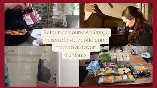 Weekly vlog retour de courses menage recette vie quotidienne [upl. by Eetnahc]