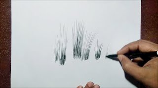 How to draw Realistic Grass with sketch pen [upl. by Raclima]