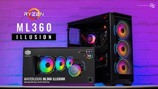 HOW TO Install Cooler Master ML360 Illusion on AM4 amp AM5 Motherboards [upl. by Clarance]