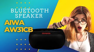 aiwa aw31cb Bluetooth speaker review price 30usd [upl. by Niarb]