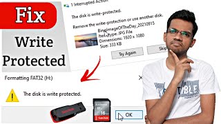 The disk is Write Protected FIX  HINDI [upl. by Ornie524]