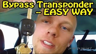 Transponder Chip Key Bypass How To For Any Car [upl. by Aihtniroc]