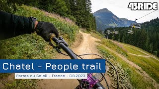 Morzine trip  Chatel bike park  People Trail lower  RAW [upl. by Odell]