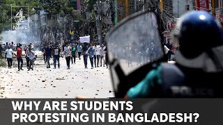 Over 114 killed as mass student protests sweep Bangladesh [upl. by Pani]