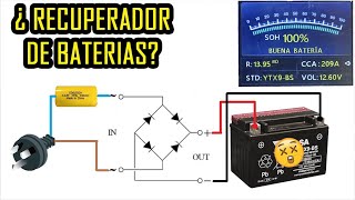 RECUPERADOR O REVIVIDOR DE BATERIAS  El Circuito Mas Sencillo [upl. by Ablasor]