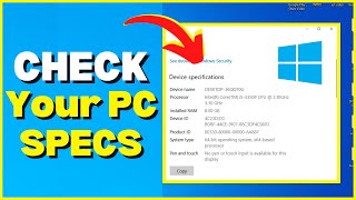 How To Check PCLAPTOP Specs On Windows 2023 [upl. by Nnayrrehs493]