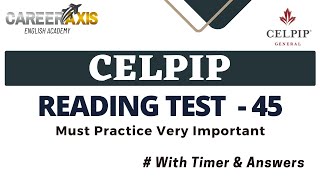 Celpip Reading Mock Test  Celpip Reading Practice Test [upl. by Anawik983]