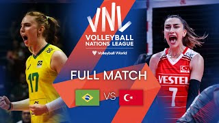 🇧🇷 BRA vs 🇹🇷 TUR  Full Match  Preliminary Phase  Womens VNL 2022 [upl. by Enined630]