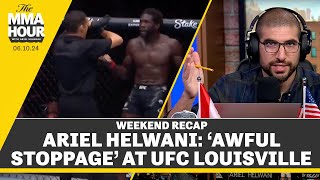 Ariel Helwani Reacts To Awful Stoppage In UFC Louisville Main Event  The MMA Hour [upl. by Odraleba]