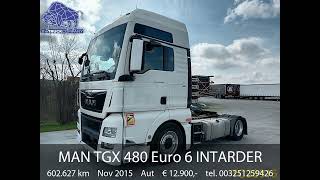 MAN TGX 480 Euro 6 INTARDER [upl. by Lorrayne]