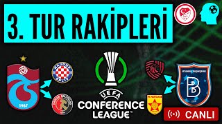 Trabzonspor ve Başakşehir KONFERANS LİGİ Kura Çekimi Konuk ÜlkePuan [upl. by Woodrow]