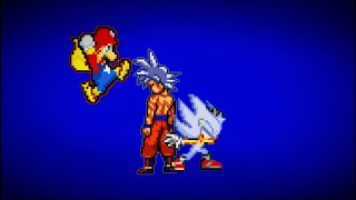 Mario Vs Goku Vs Sonic  Sprite Animation [upl. by Dwan706]