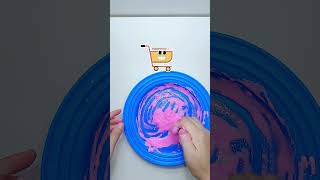 Ternyata gini cara bikin slime clay slimevideo shorts [upl. by Anekahs463]