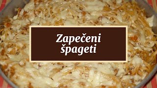 Zapečeni špageti [upl. by Tristas]