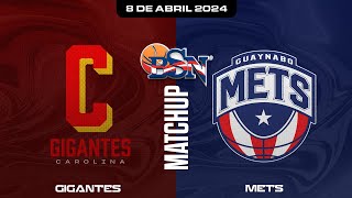 Gigantes de Carolina vs Mets de Guaynabo  BSN2024 [upl. by Suoirtemed]