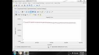 Analyzing cyclic chargedischarge data in Echem Analyst [upl. by Eyahsal]