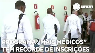 Programa quotMais Médicosquot tem número recorde de inscrições [upl. by Wj]