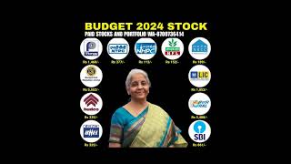 Budget Stocks 2024 🤑  Best Stocks To Buy Before Budget stockmarket [upl. by Aprilette885]